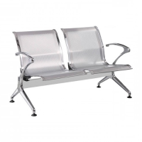 BANCA DE ESPERA Y RECEPCIÓN FIESOLE CROMADA 2 PLAZAS