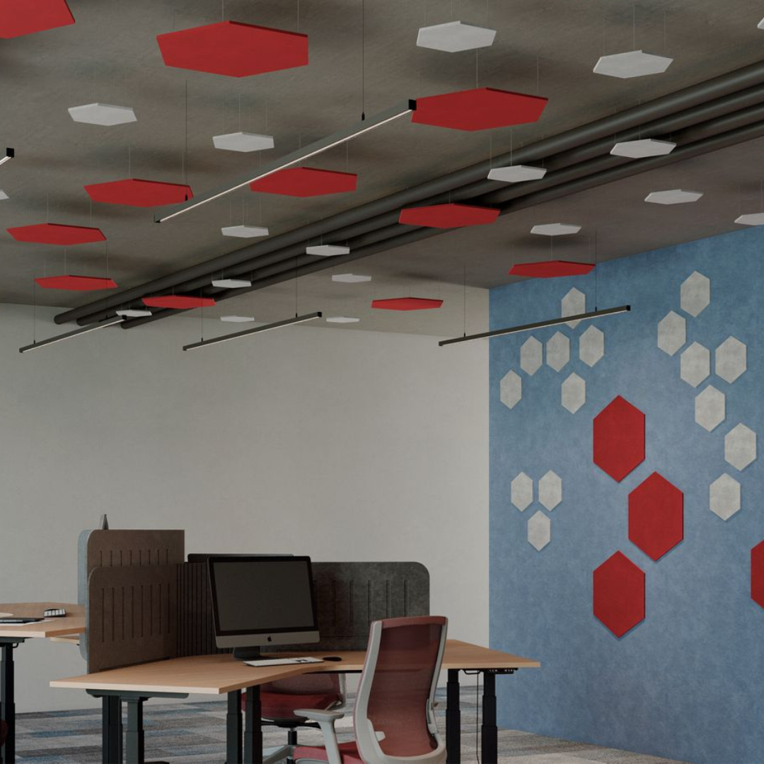 paneles acústicos hexagonales Paneles Acústicos Shapes | Ofitodo Comercializadora | Mobiliario para Oficina