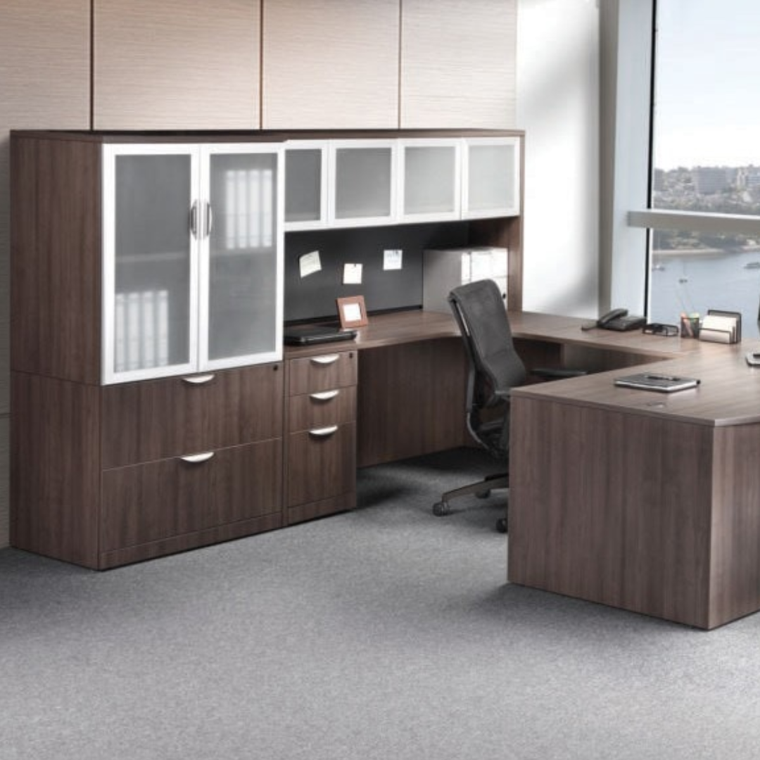 librero sobre credenza Mobiliario para oficina | Ofitodo Comercializadora