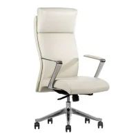SILLA DIRECTIVA MODELO CEO RESPALDO ALTO BLANCA
