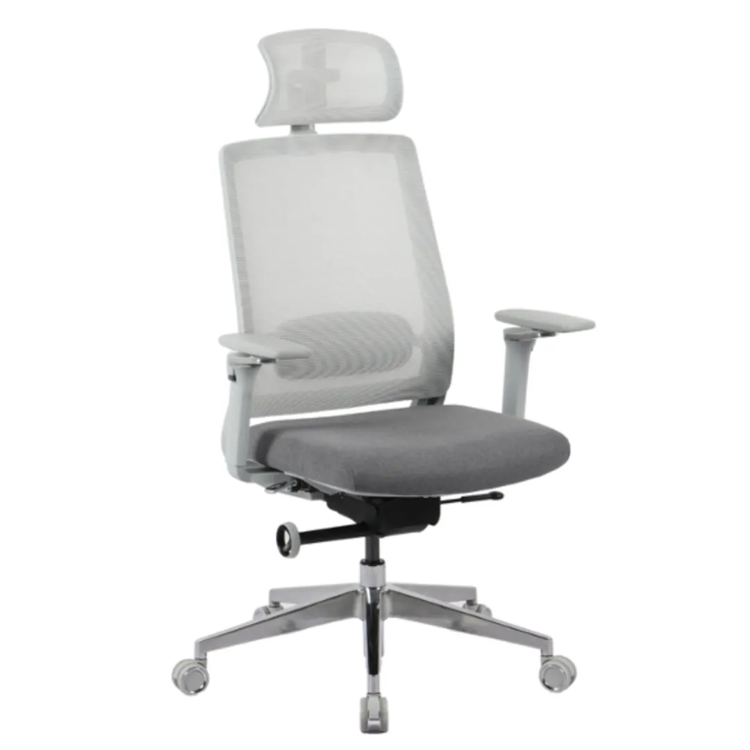 SILLA MODELO ALFA CON CABECERA GRIS