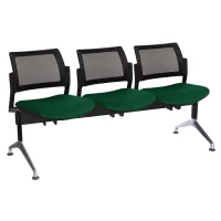 BANCA DE ESPERA MODELO KYOS OHR-365 3 PLAZAS EN MALLA