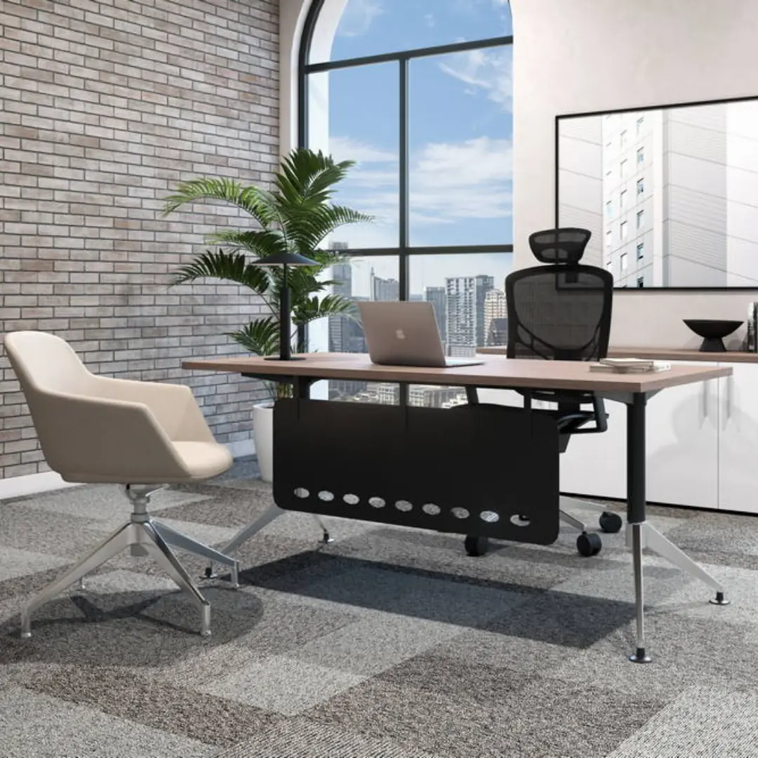 ESCRITORIO EJECUTIVO CHROME MODELO OF-CHOE216